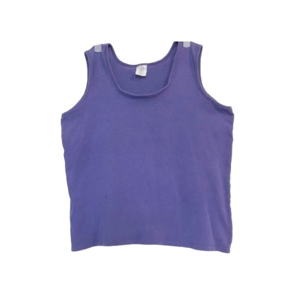 Vintage JUST MY SIZE Stretch Women's Tank Top -14W/16W - Picture 3 of 5